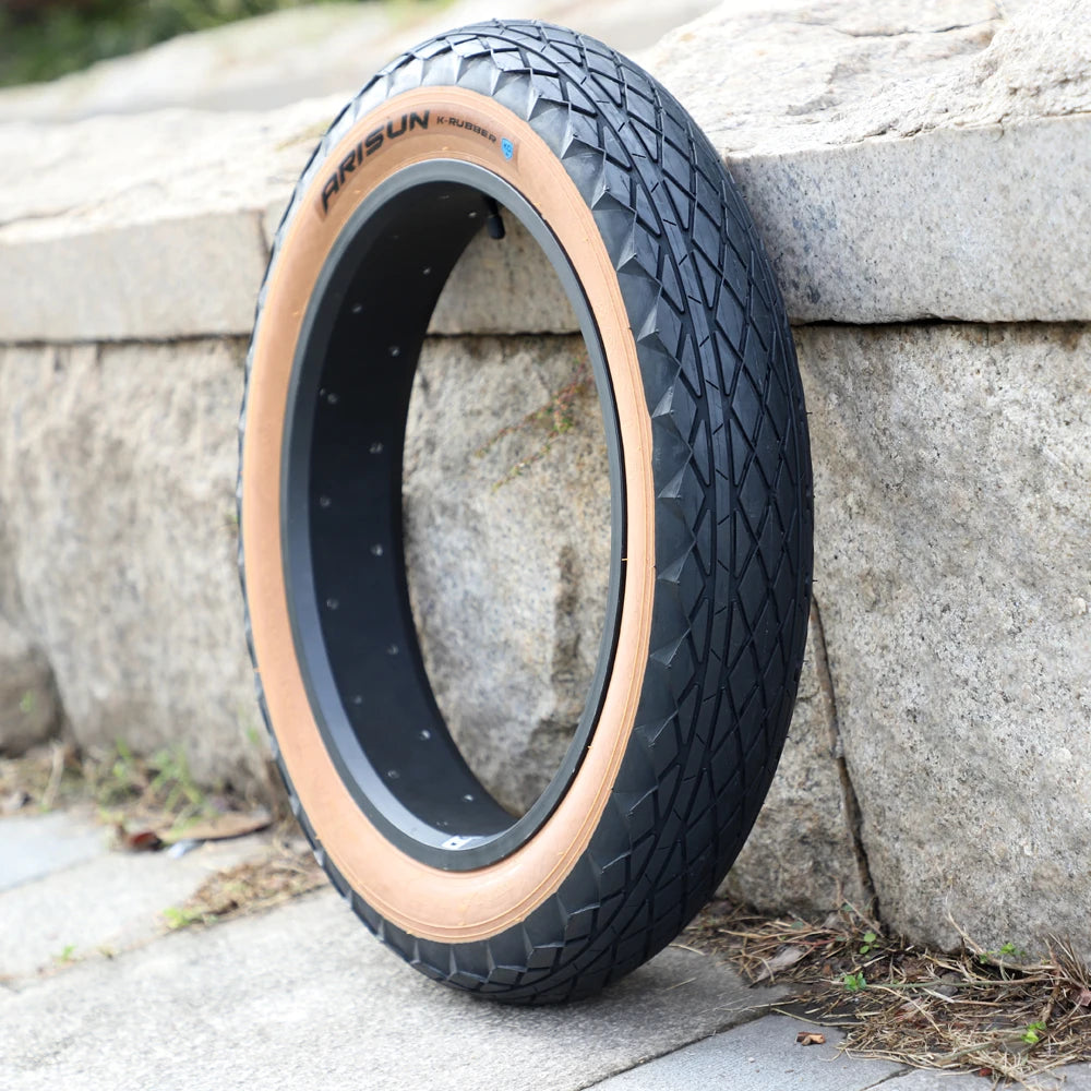 Arisun 20x4.0 FatBike Inner and Outer Tire Set Amber Sidewall H5193 AV-35 LST-900