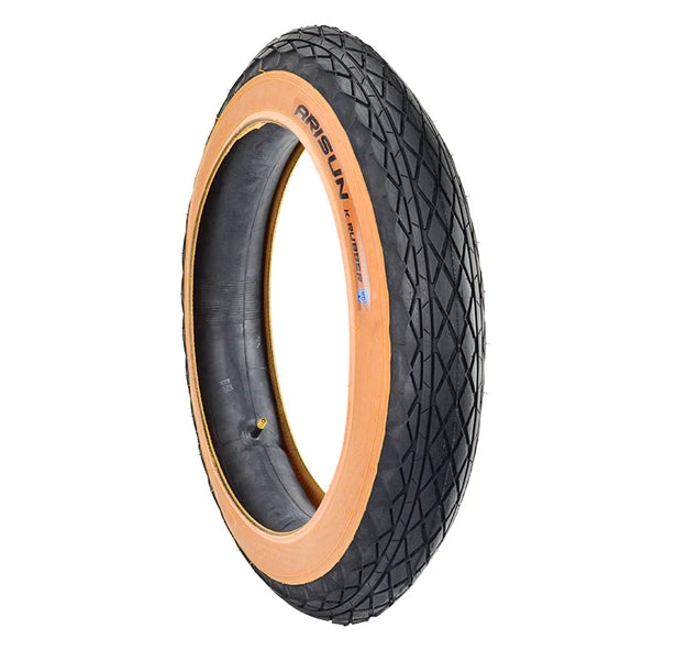 Arisun 20x4.0 FatBike Inner and Outer Tire Set Amber Sidewall H5193 AV-35 LST-900