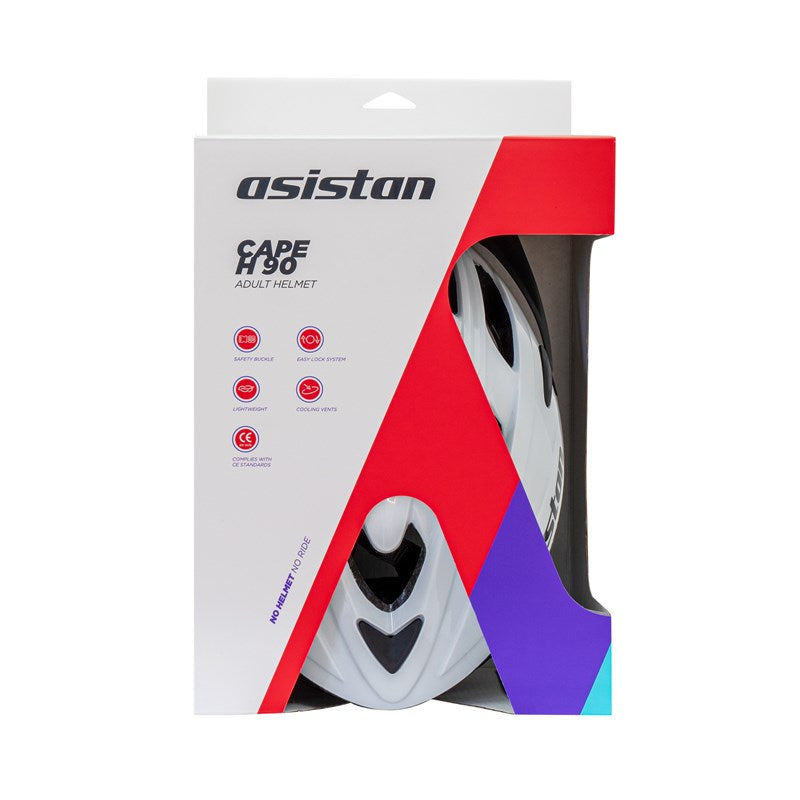 Asistan Cape H90 Bisiklet Kaskı Beyaz Medium