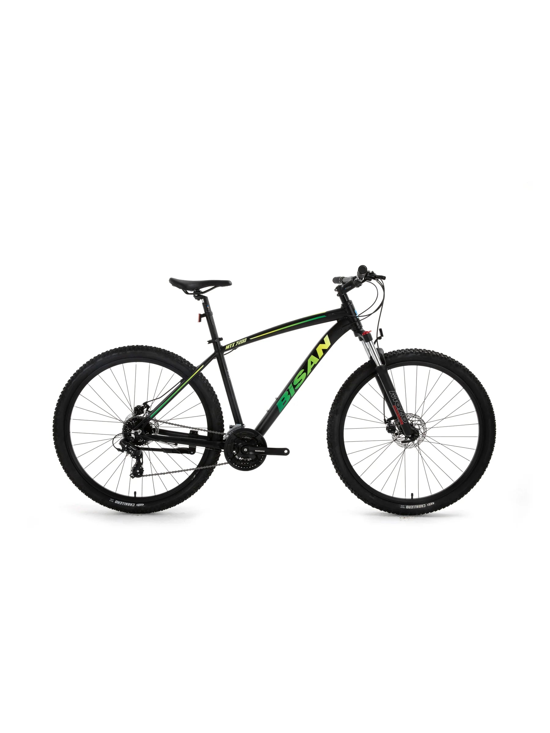 mountainbike drive mtx Bisan MTX 7200 29-inch Mountain Bike Matte Black Green / 17 Inc