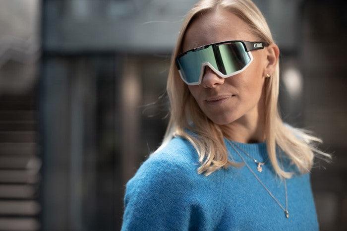BLIZ Fusion Güneş Gözlüğü Nano Optics Nordic Light Matt Black Frame Begonia With Blue Multi Lens ZB70050633