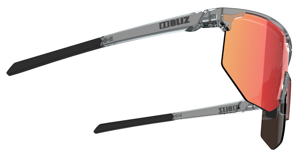 BLIZ Hero Güneş Gözlüğü Transparent Dark Grey Frame Brown With Red Multi Lens ZB70100642