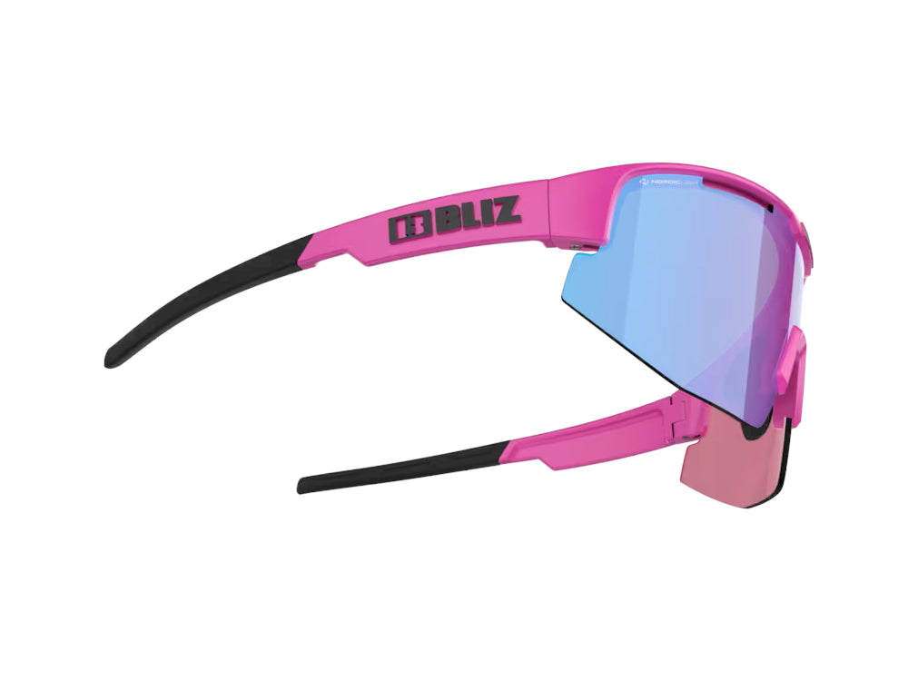 BLIZ Matrix Güneş Gözlüğü Matt NeonRose Rose Violet Blue Mirror Lens ZB70040633