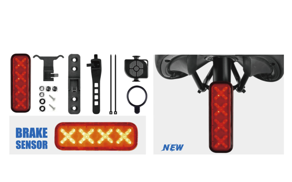 Briviga 300 Lümen Usb Şarjlı Akıllı Arka Lamba Sensör Uzaktan Kumanda E-Zil ve Alarm LW-R300 260021