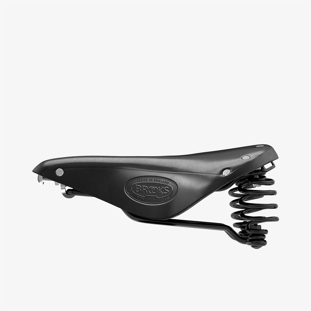 Brooks Flyer Yaylı Deri Bisiklet Selesi 175mm Siyah B396H