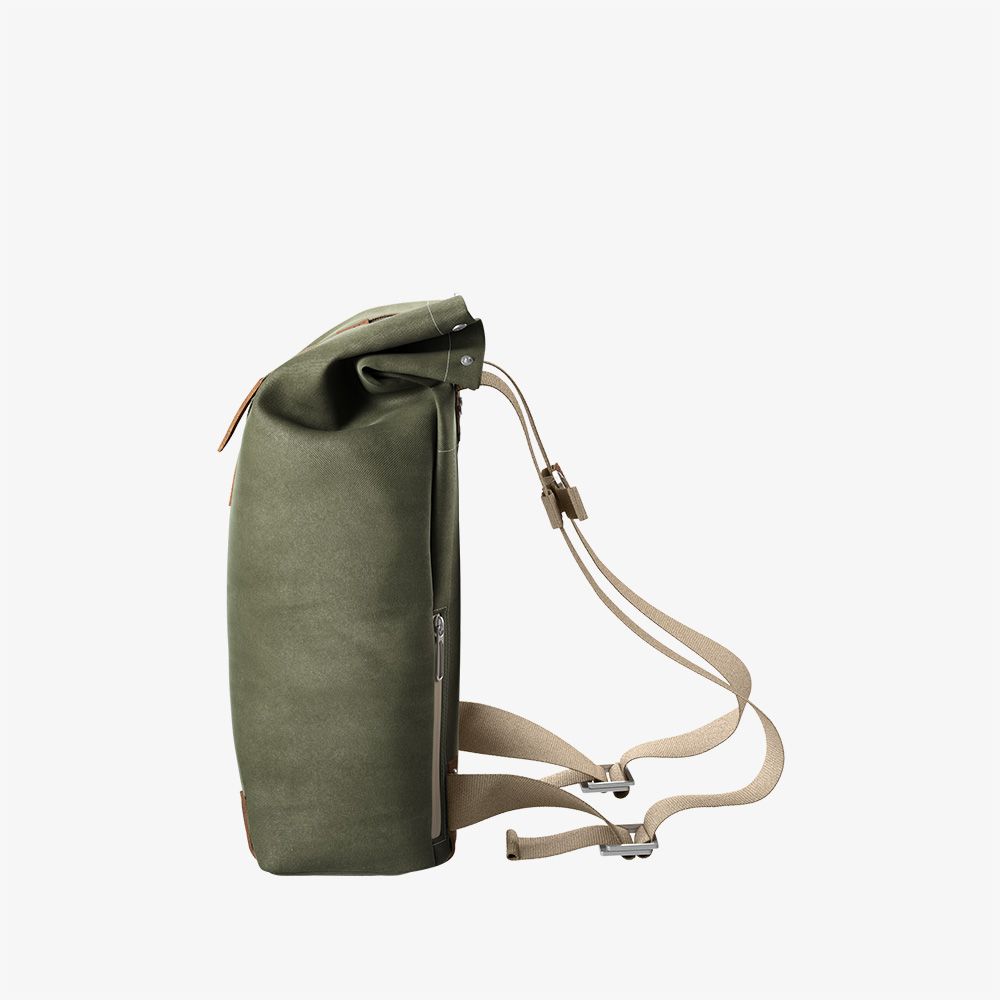 Brooks Pickwick Cotton Canvas Sırt Çantası 26LT Yeşil Kahve