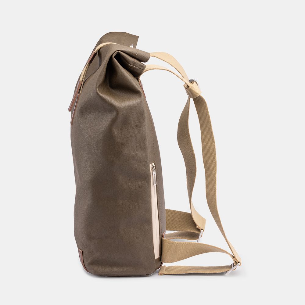 Brooks Pickwick Cotton Canvas Sırt Çantası Moss Kahverengi 26LT