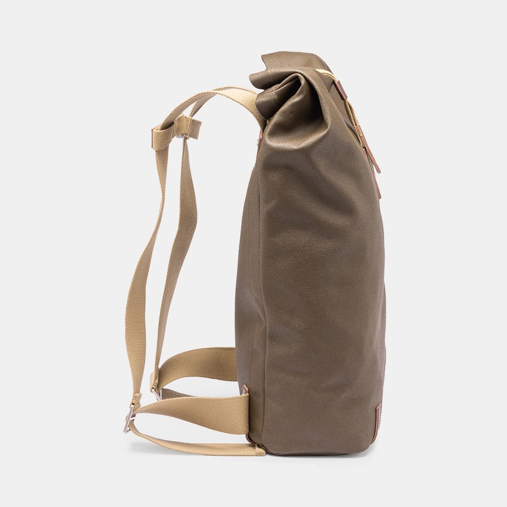 Brooks Pickwick Cotton Canvas Sırt Çantası Moss Kahverengi 26LT
