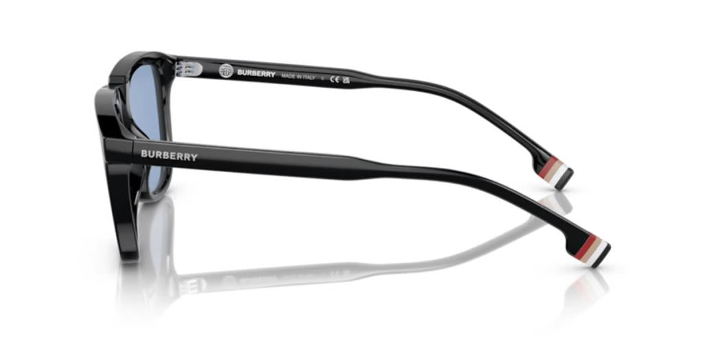 Солнцезащитные очки Burberry George 0BE4381U 300172 Черные Голубые 54 Ekartman