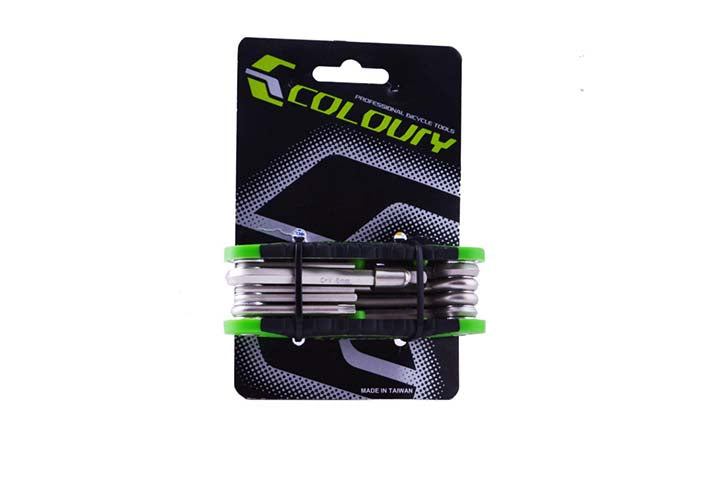 Набор цветных шестигранных ключей, 10 функций 160085