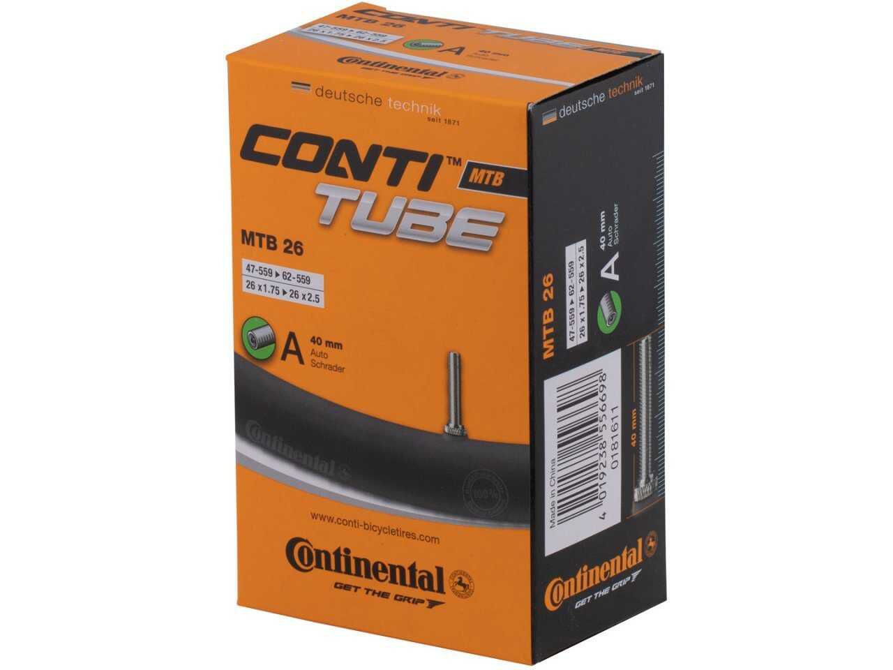 Внутренняя шина Continental 26x1,75/2,50 с толстым клапаном