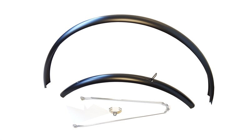 DT Bicycle Mudguard Set 26 Rims Front Rear Long Black CMR-203