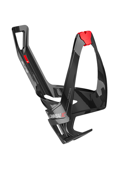 Elite Cannibal Xc Bicycle Bottle Cage Glossy Black Red – Uğur Bisiklet