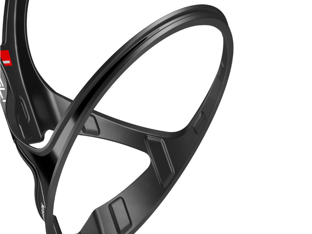 Клетка для бутылки Elite Leggero Carbon Bike, черный, красный