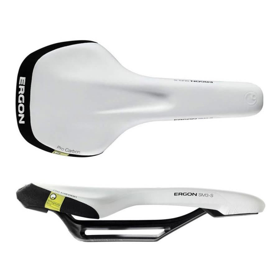 Ergon Pro Carbon Monolink Bicycle Saddle White