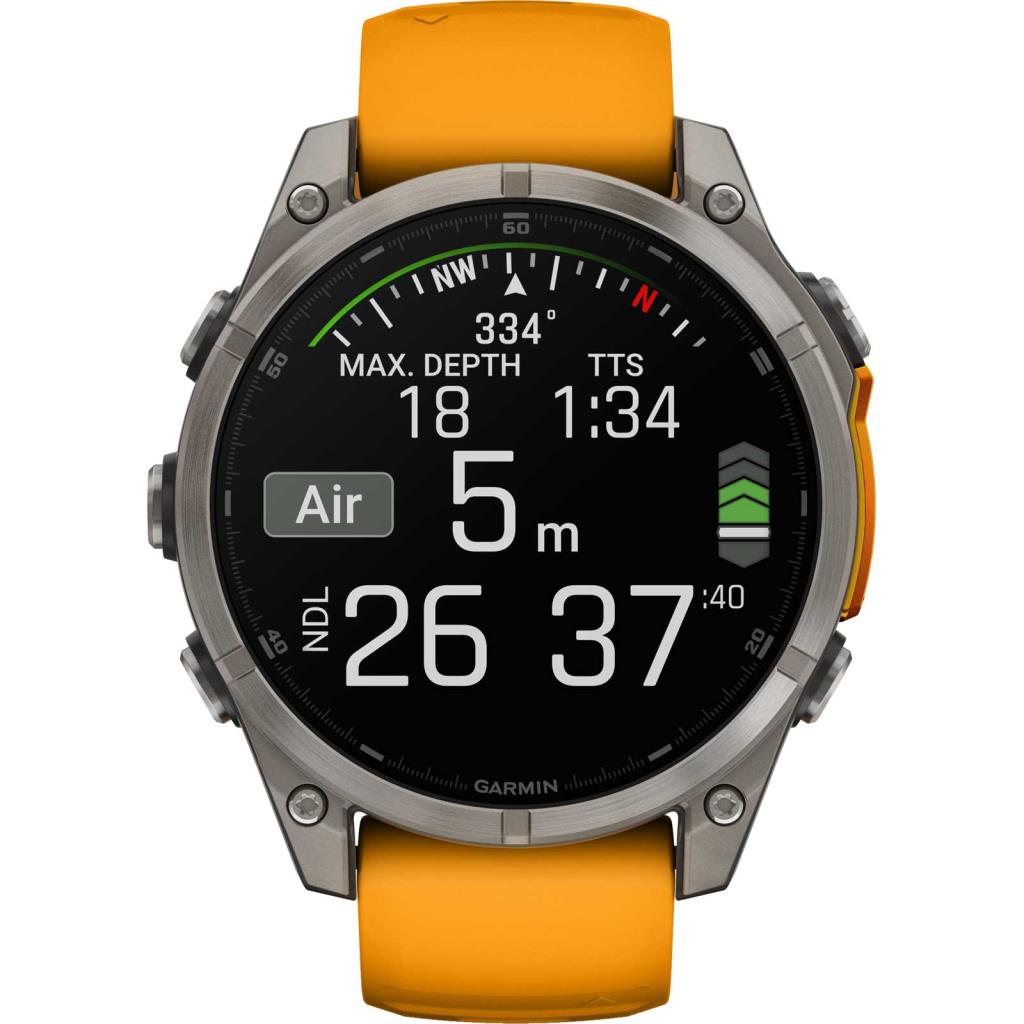 Garmin Fenix 8 Premium Multisport GPS Kol Saati Sapphire Amoled 47mm Turuncu 010-02904-11