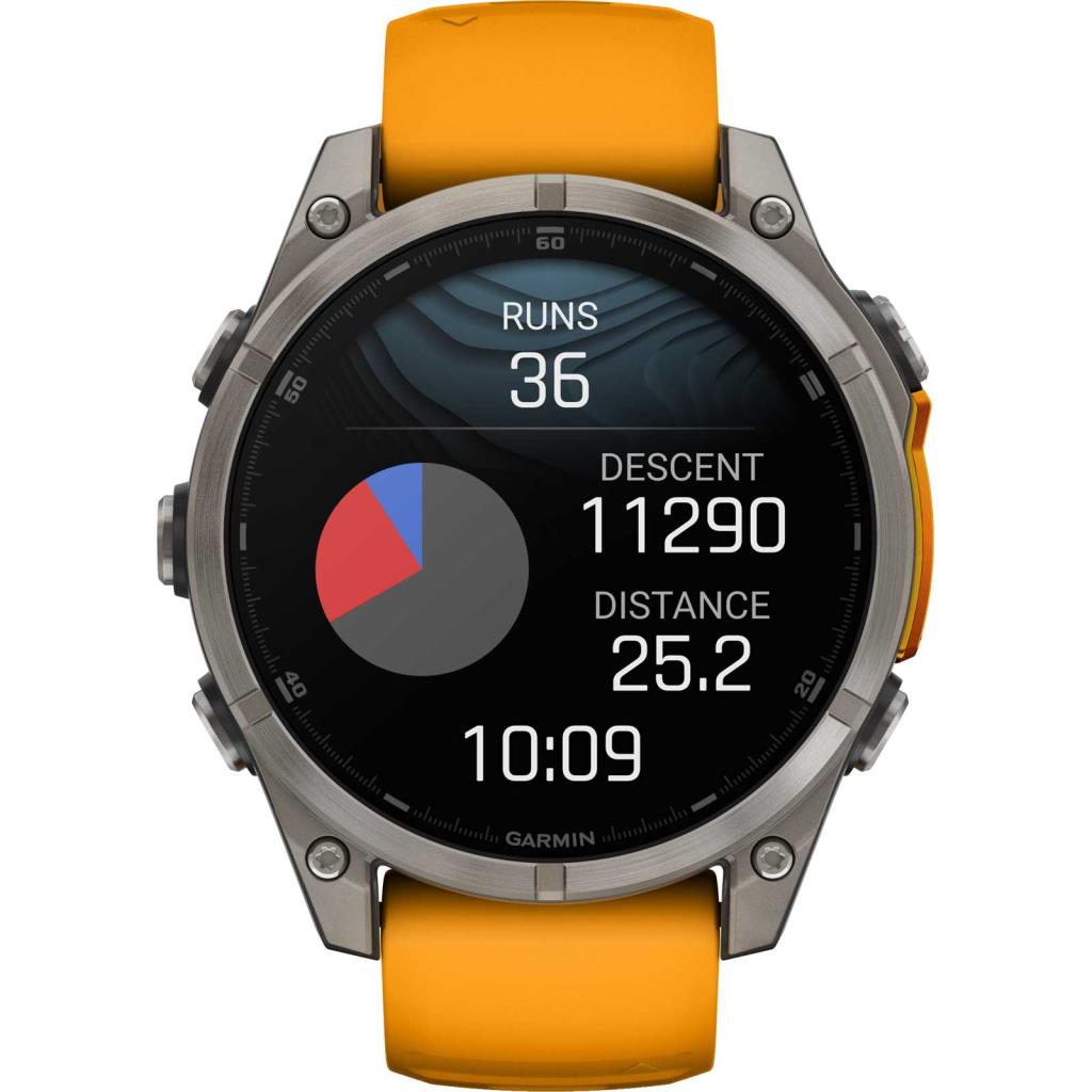 Garmin Fenix 8 Premium Multisport GPS Kol Saati Sapphire Amoled 47mm Turuncu 010-02904-11