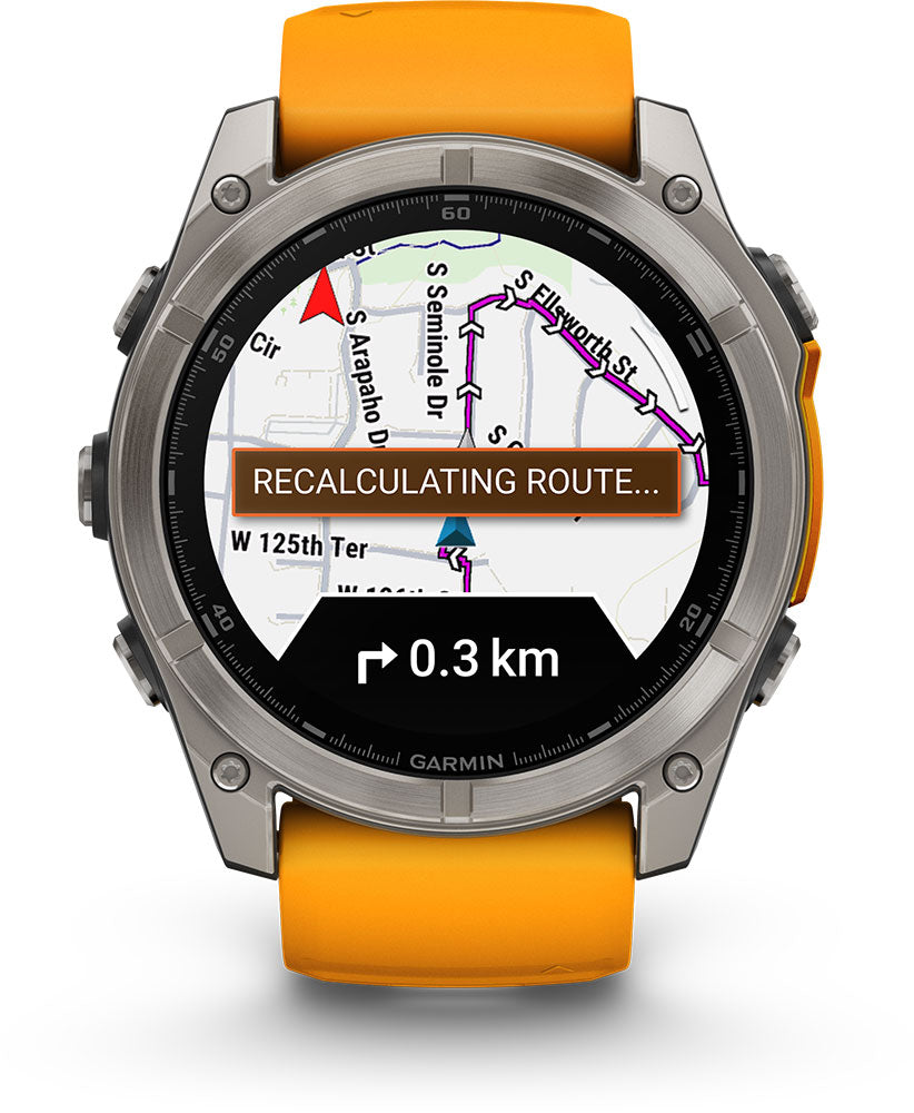 Garmin Fenix 8 Premium Multisport GPS Kol Saati Sapphire Amoled 51mm Turuncu 010-02905-11