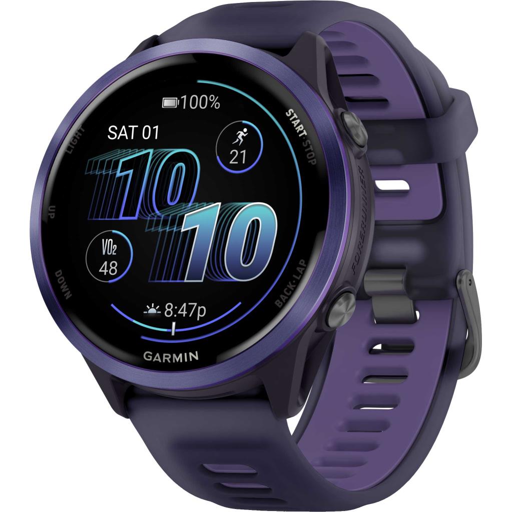 Garmin Forerunner 570 Advanced GPS Running Akıllı Saat Mor 47mm