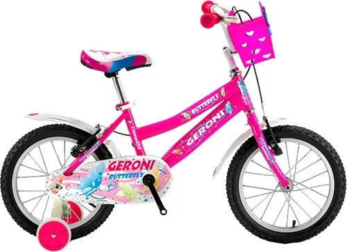 16-колесный велосипед Geroni Butterfly для девочек 4-6 лет