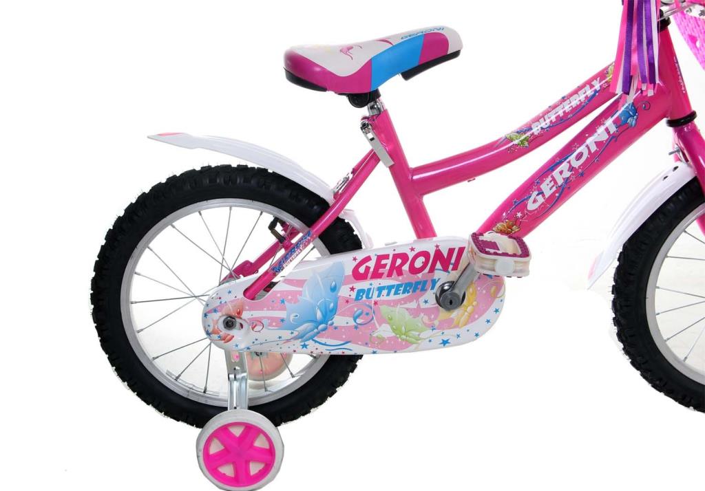 16-колесный велосипед Geroni Butterfly для девочек 4-6 лет