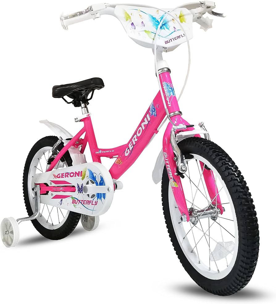 16-колесный велосипед Geroni Butterfly для девочек 4-6 лет