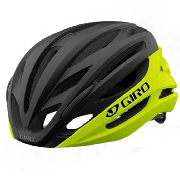 Велосипедный шлем Giro Syntax, черный, желтый, большой, 59-63 см