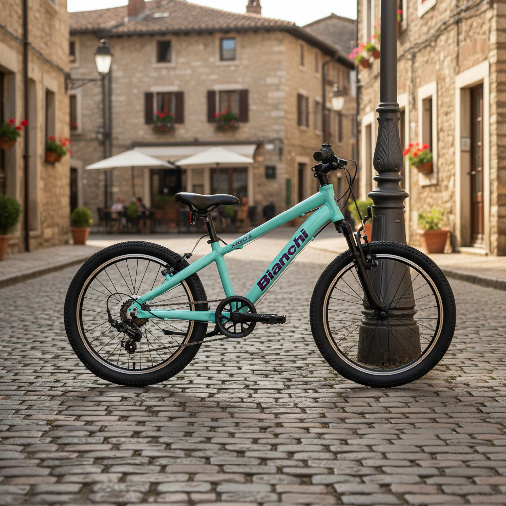 Bianchi XR20.2 taş döşeli sokakta