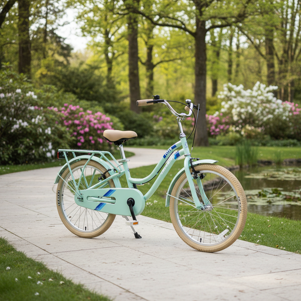 Salcano Flyer 20 parkta park edilmiş