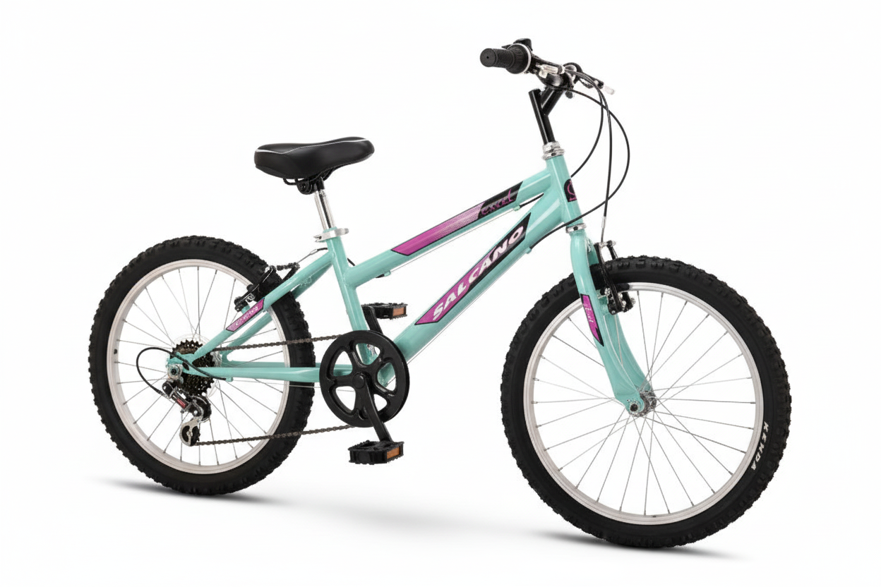 Salcano Excel Girl 20 Jant 6 Vites Çocuk Bisikleti 2026 - Ön Açı Görünümü