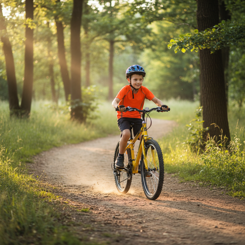 Salcano Excel 24 parkurda genç sürücü