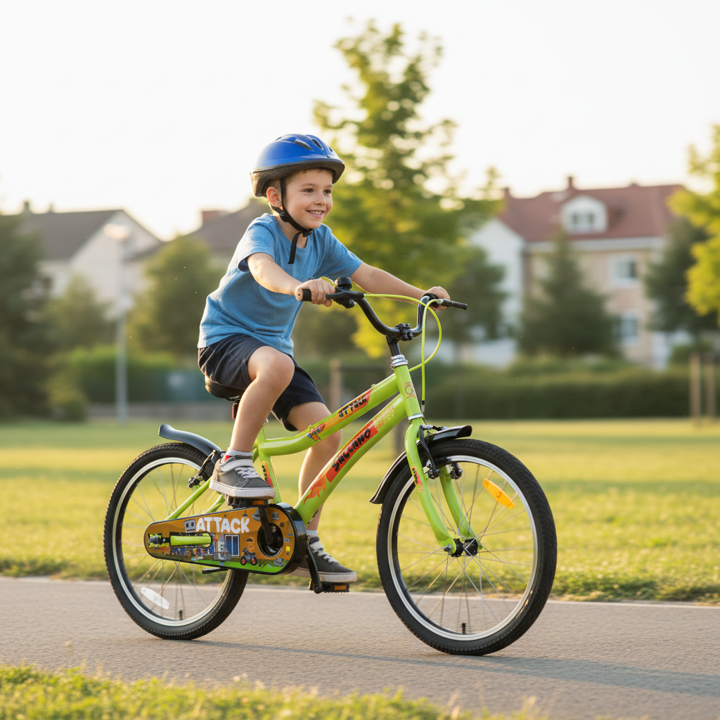 Salcano Attack 20 parkta bisiklet keyfi