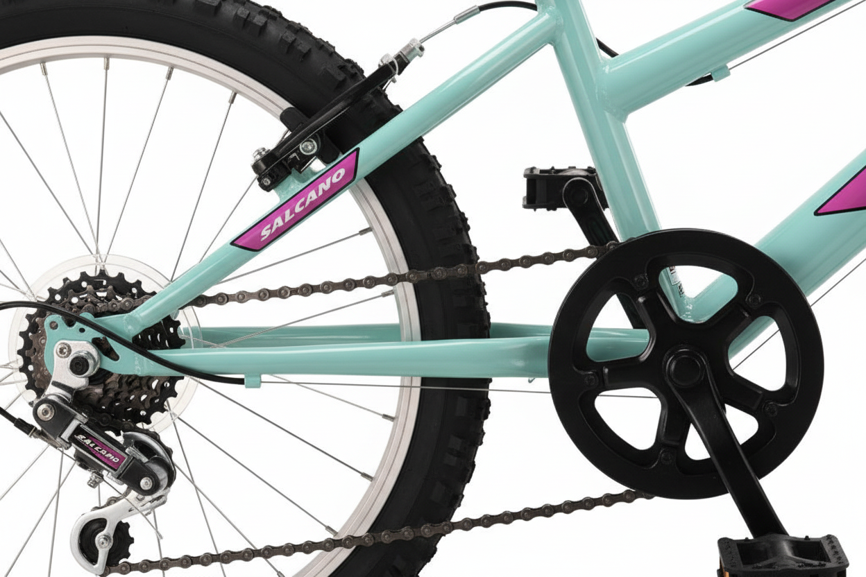 Salcano Excel Girl 20 Jant 6 Vites Çocuk Bisikleti 2026 - Detay Yakın Çekim