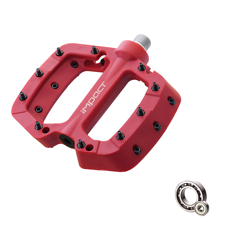 impact pedaling Impact Comp 2 Plastic Dual Bearing Bicycle Pedal in Various Colors:  PDL-308, PDL-309, PDL-310