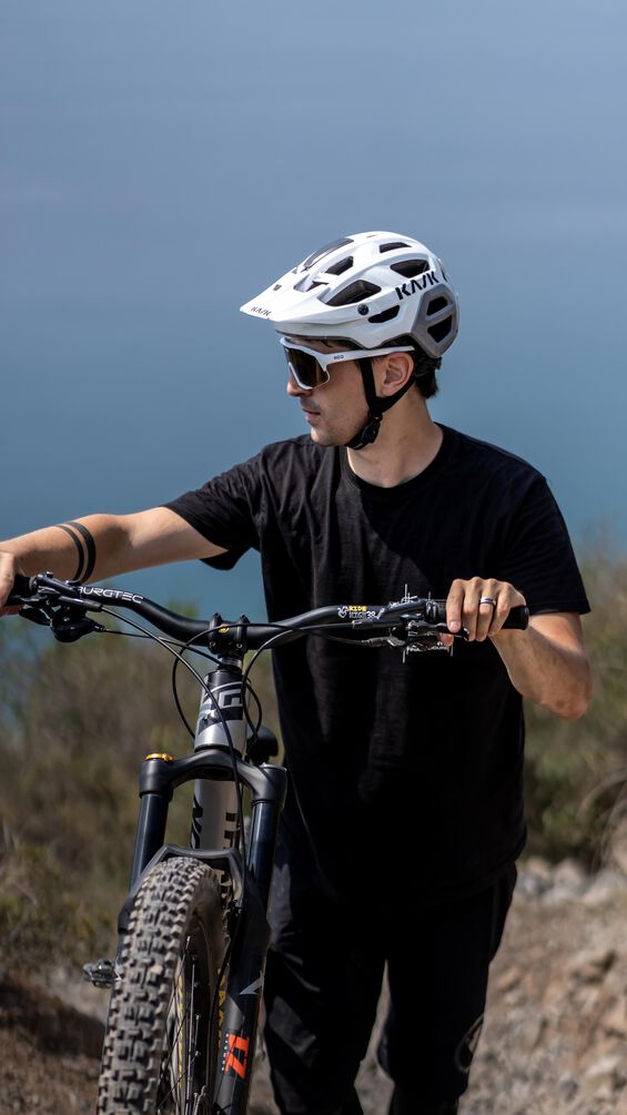 Kask REX Mtb Dağ Bisikleti Kaskı Kırmızı Medium