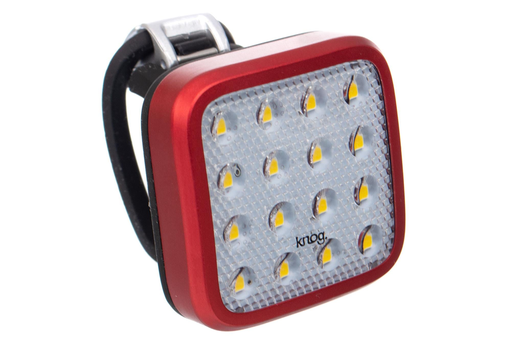 Knog Blinder Mob Kid Grid Usb Rechargeable Front Light Red