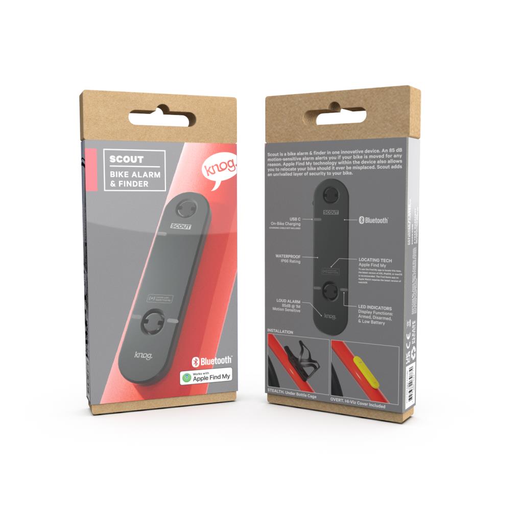 Велосипедная сигнализация Knog Scout, совместимая с бутылочной клеткой ALR-200
