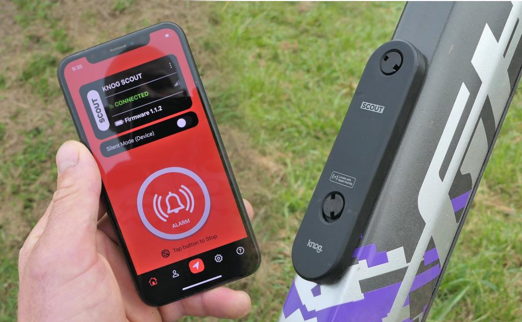 Велосипедная сигнализация Knog Scout, совместимая с бутылочной клеткой ALR-200