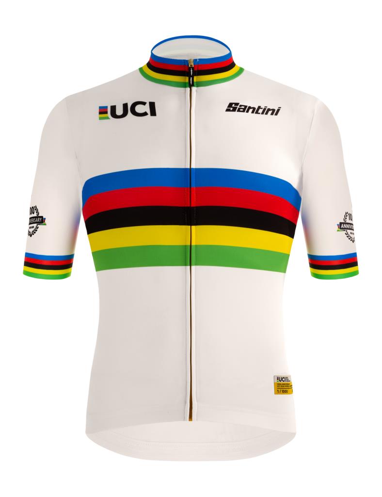Collectible Santini Limited Edition UCI Road World Championships Centenary Gold Cycling Jersey RE94075CGOLD