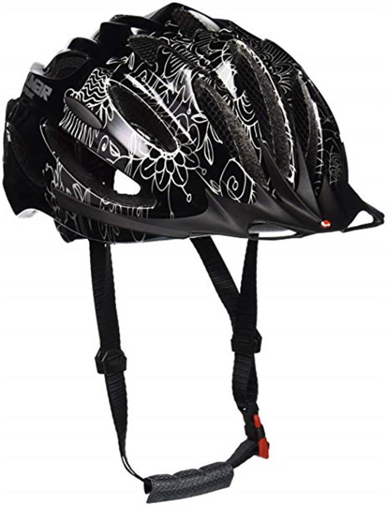 Limar 757 Superlight Glossy Black Flower Patterned Bicycle Helmet
