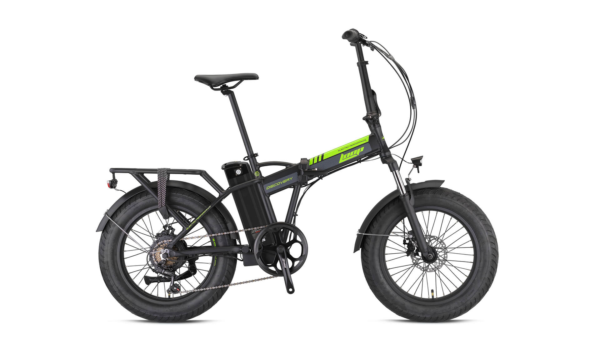 Складной электрический велосипед FAT Bike Loop Discovery с 20 колесами и 7 передачами LOOP23-004