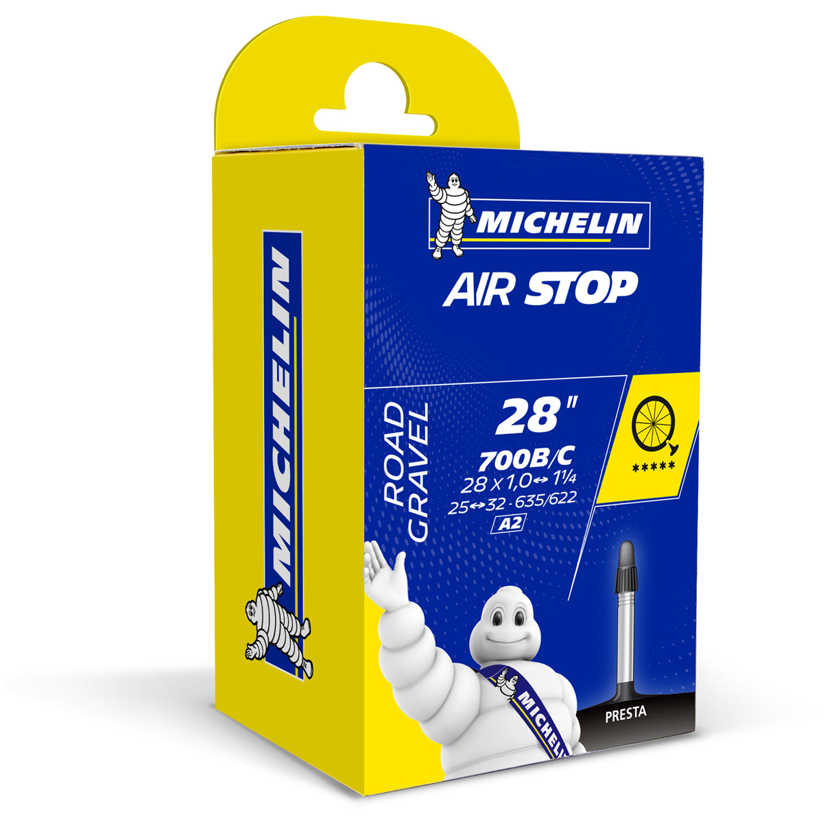Michelin AirStop 700x25-32 40mm Presta 125 Gr Inner Tire