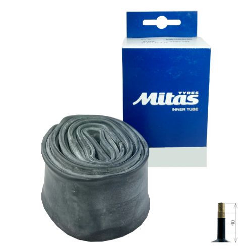 Велосипедная камера Mitas 24x1,75-2,45 AV-40 с толстой клапанной коробкой LSI-508