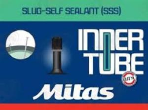 Самогерметик Mitas Slug 27,5x1,50-2,10/26x1,1/2 AV40, внутренняя покрышка с толстой клапанной жидкостью