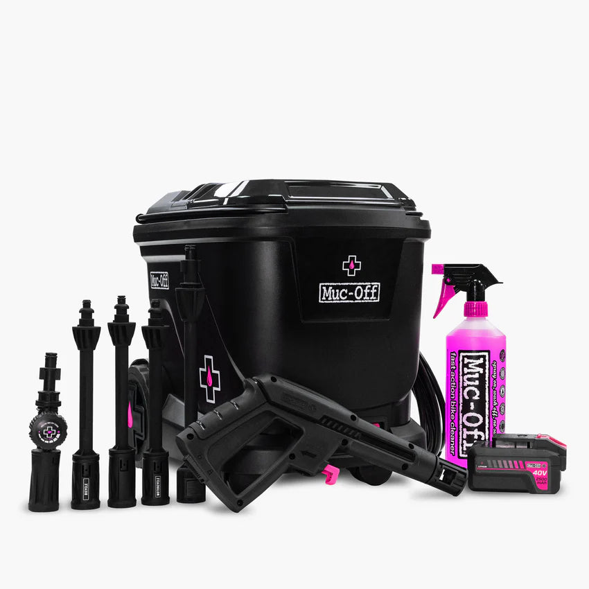 Muc-Off Mobile Pressure Washer Starter Bundle Şarjlı Basınçlı Yıkama Makinesi Başlangıç Paketi 21116
