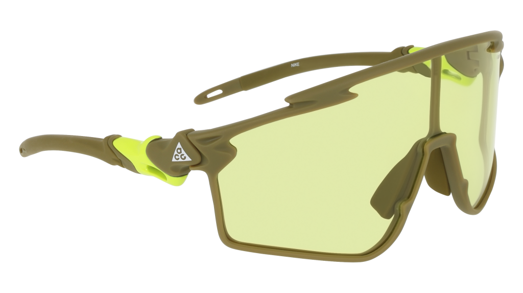 Nike ACG Vista Vert E Güneş Gözlüğü IQ9349X-368 Low Light Volt Matte Olive Flak Faible Tension De Lumiere