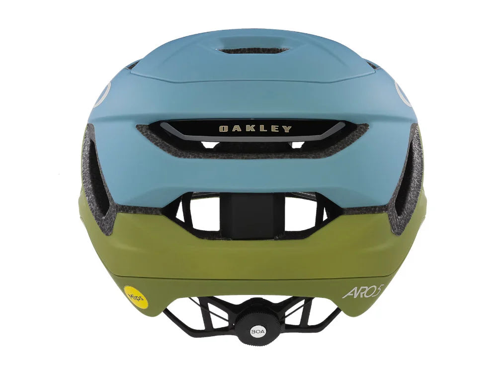 Шлем для шоссейного велосипеда Oakley ARO5 Race Mips BOA Ionic+ 2025 года, модель FOS901302 27S, матовый, Stonewash, папоротник, большой