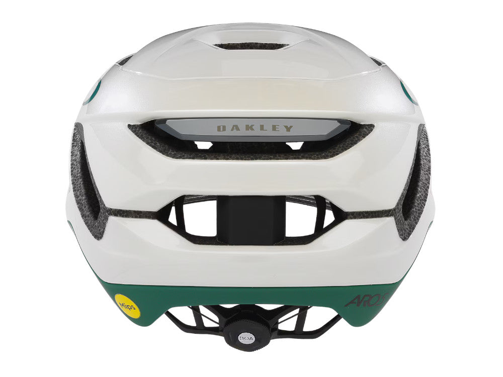Шлем для шоссейного велосипеда Oakley ARO5 Race Mips BOA Ionic+ 2025 года, модель FOS901302 6GI, матовый, цвет Pacific White Pearl Medium