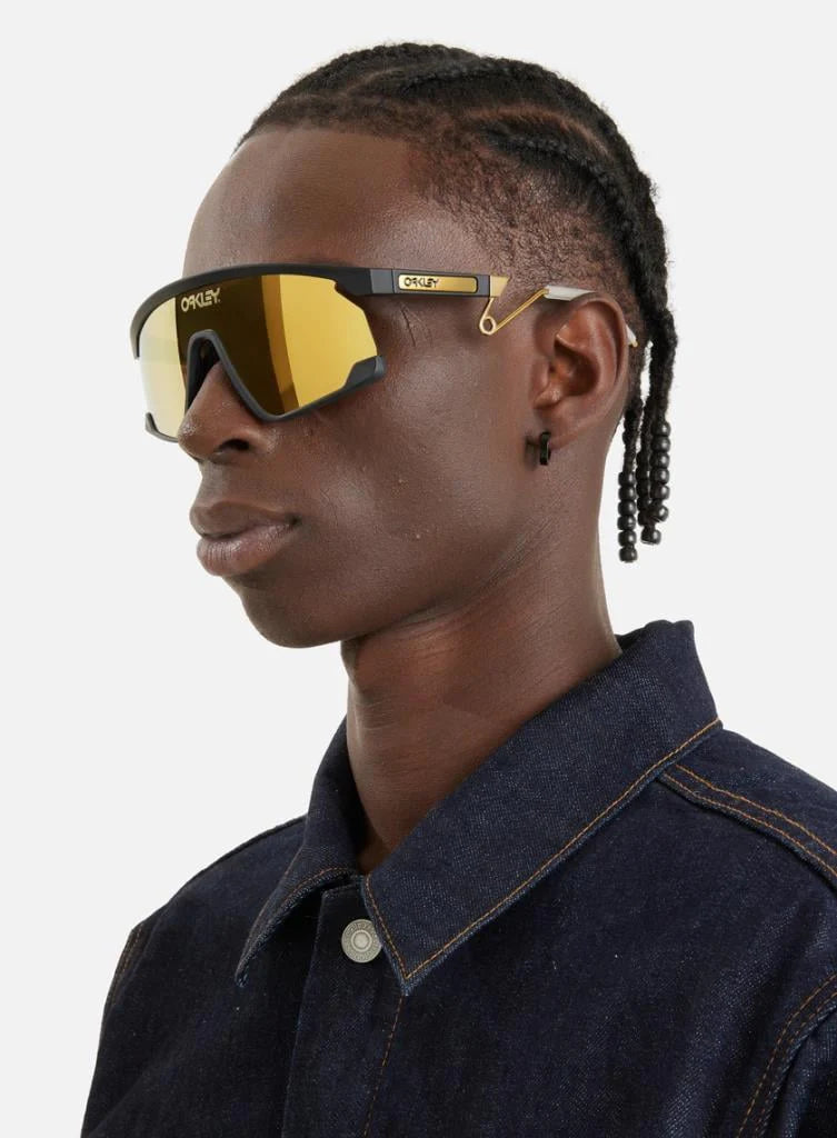 Солнцезащитные очки Oakley BXTR METAL 923714, матовый серый, винтажный золотой, Prizm Black