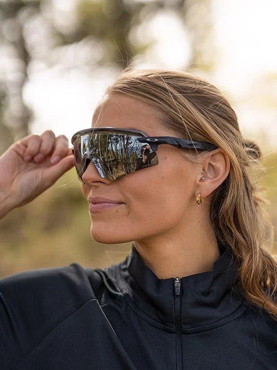 Велосипедные солнцезащитные очки Oakley Encoder Strike с вентиляцией, матовые черные Prizm Road